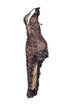 Milo Mesh Leopard Halter Midi Dress